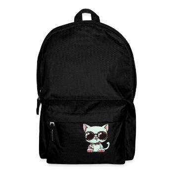 Chat Halloween Cool - Sac à dos - noir - Devant
