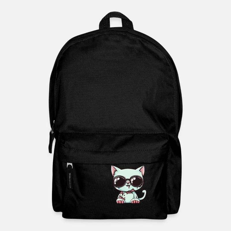 Katze Halloween Cool - Rucksack - Schwarz