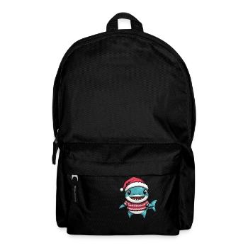 Noël requin - Sac à dos - noir - Devant