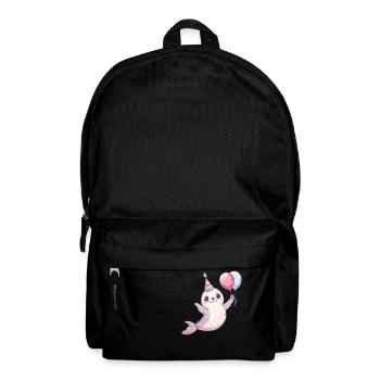 Robbe Tier Geburtstag Comic - Rucksack - Schwarz - Vorne
