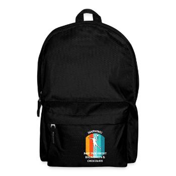 Badminton Federball Badmintonspieler Schokolade - Rucksack - Schwarz - Vorne