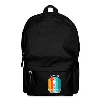 Badminton Federball Badmintonspieler Schokolade - Rucksack - Schwarz - Vorne