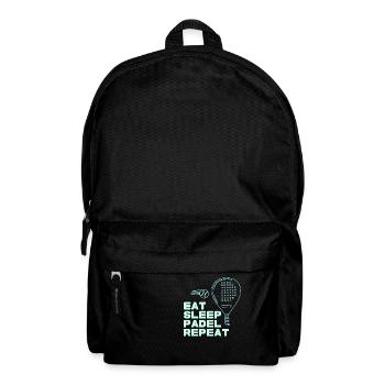Padel Tennis, Tennis, Graffiti, bunt - Rucksack - Schwarz - Vorne