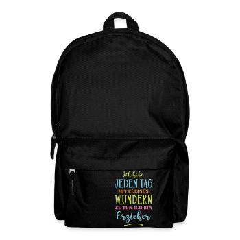 Erzieher - Kleine Wunder - Rucksack - Schwarz - Vorne