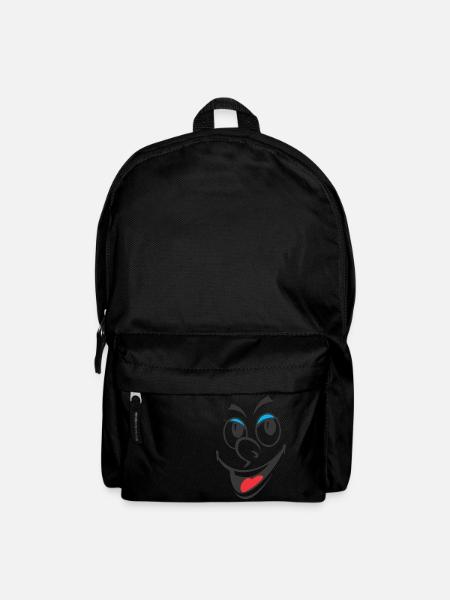 Smiley - Rucksack - Schwarz