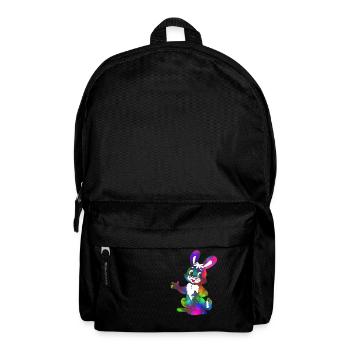 Lapin arc-en-ciel - Sac à dos - noir - Devant