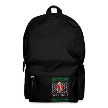 gamer Noël cadeau de Noël de chandail laid - Sac à dos - noir - Devant
