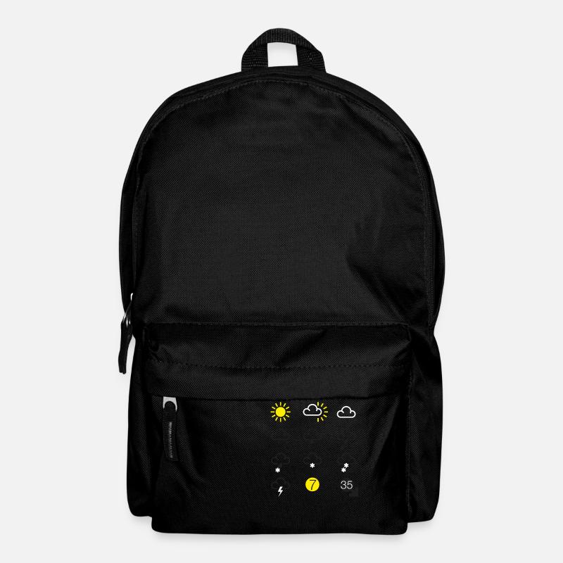 weather forecast symbols - Backpack - black