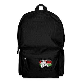 Lion - Safari Kenya Wildlife - Rucksack - Schwarz - Vorne
