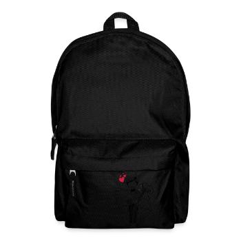 Comic Brautpaar Herz Braut Bräutigam Hochzeit Ehe - Rucksack - Schwarz - Vorne