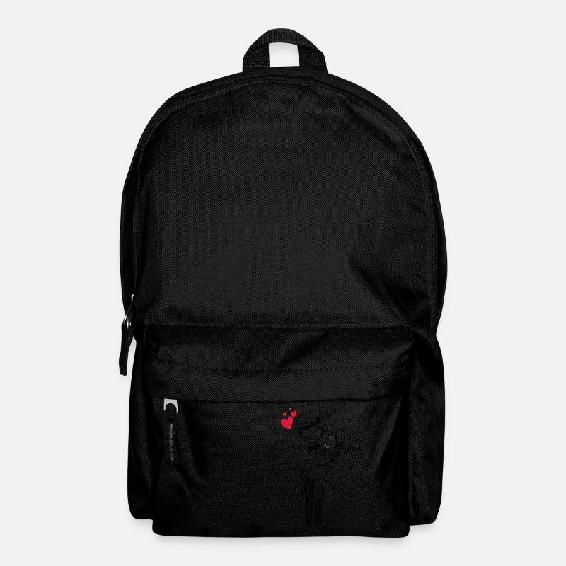 Comic Brautpaar Herz Braut Bräutigam Hochzeit Ehe - Rucksack - Schwarz