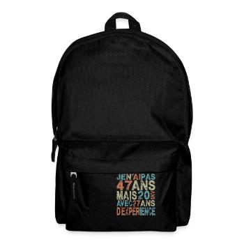 cadeau anniversaire 47 ans tshirt humour - Sac à dos - noir - Devant