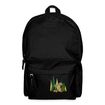 Pilze - Rucksack - Schwarz - Vorne