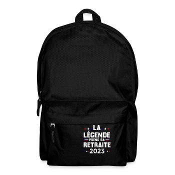 Retraite 2023 Cadeau Humour Personnalisé - Sac à dos - noir - Devant