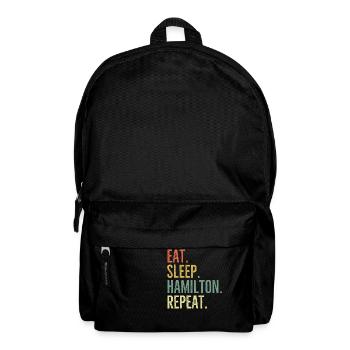 Eat Sleep Hamilton Repeat - Backpack - black - Front