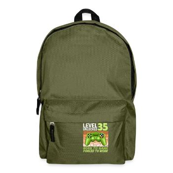35. Geburtstag Gamer Videospiele - Rucksack - Olivgrün - Vorne