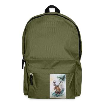 Hirsch Deer - Rucksack - Olivgrün - Vorne