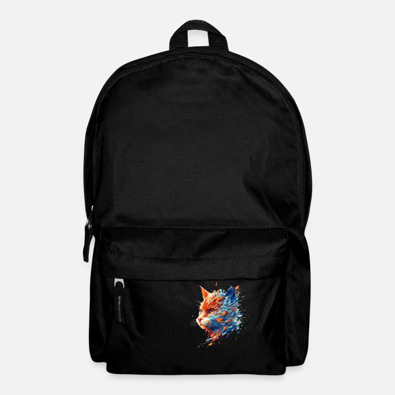 getigerter Stubentiger als bunte Kitten Katze - Rucksack - Schwarz