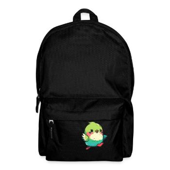 Kawaii Mignon Happy Colorful Bird Dancing - Sac à dos - noir - Devant