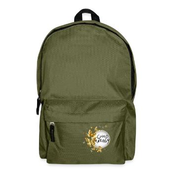 GOOD ENERGY - Backpack - olive green - Front