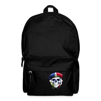 Skull military beret France - Backpack - black - Front