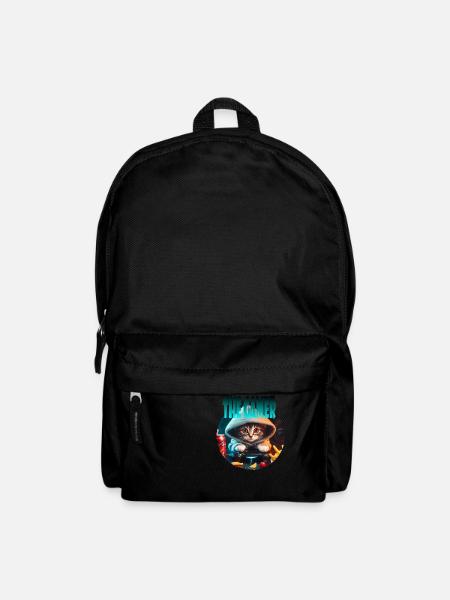 Gamer Cat - Backpack - black