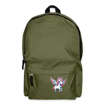 Licorne Unicorn Kawaii - Sac à dos - vert olive - Devant
