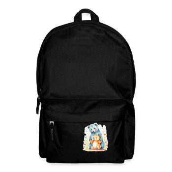 Du bist unersetzlich! Eltern Kind - Rucksack - Schwarz - Vorne