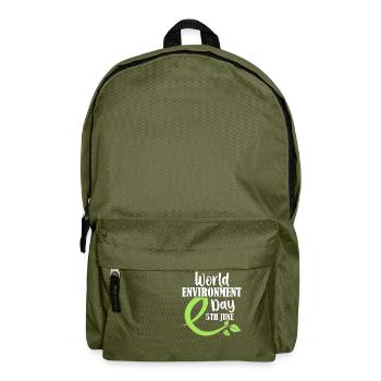 Eco Warrior: World Environment Day - Backpack - olive green - Front