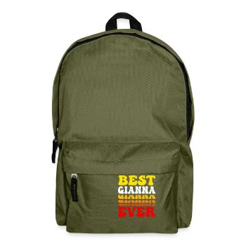 Groovy Vintage Custom Gianna Name - Mignon Meilleur - Sac à dos - vert olive - Devant
