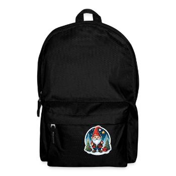 Christmas gnome - Backpack - black - Front