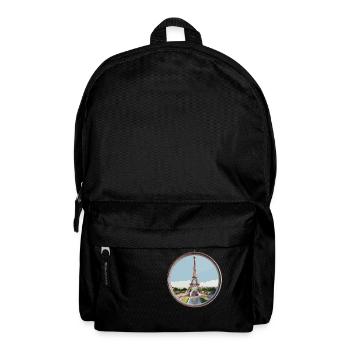 Eiffelturm - Rucksack - Schwarz - Vorne