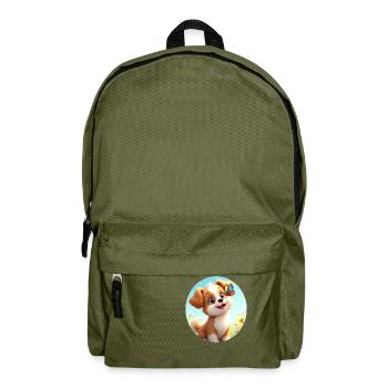 Hündchen, Hundi - Rucksack - Olivgrün - Vorne