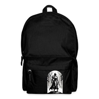 Ritter - Mittelalter Design - Rucksack - Schwarz - Vorne