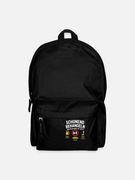 Oldtimer mit 65 – Lustiges Geburtstag Shirt - Rucksack - Schwarz