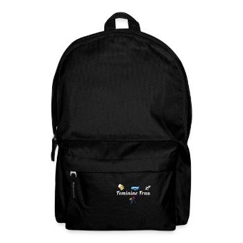 Frau, feminine Frau,fussball,bier,LGBTQ - Rucksack - Schwarz - Vorne