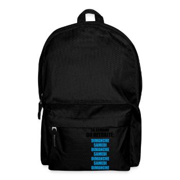 la semaine du retraité - Sac à dos - noir - Devant