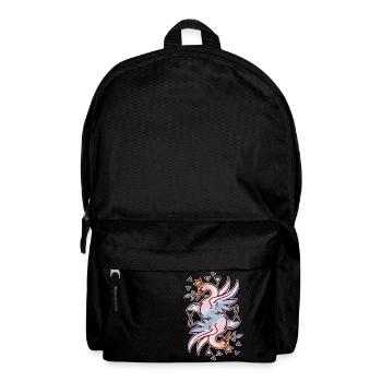 Swan queen comme motif de carte à jouer - Sac à dos - noir - Devant