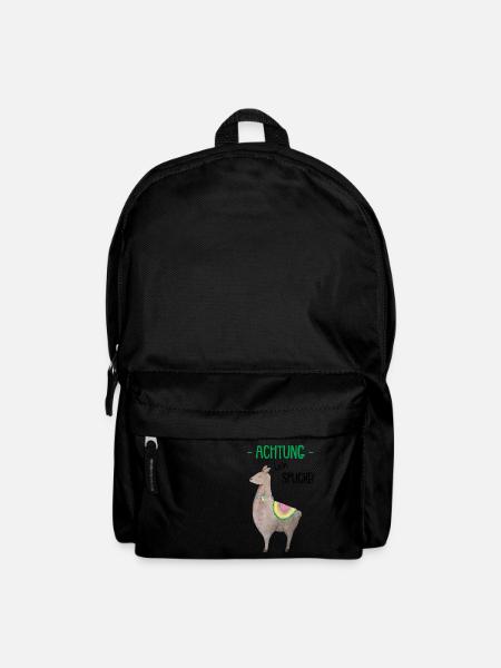 Achtung ich spucke - Rucksack - Schwarz