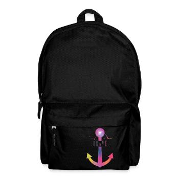 Brave - Colorful Anchor - Rucksack - Schwarz - Vorne