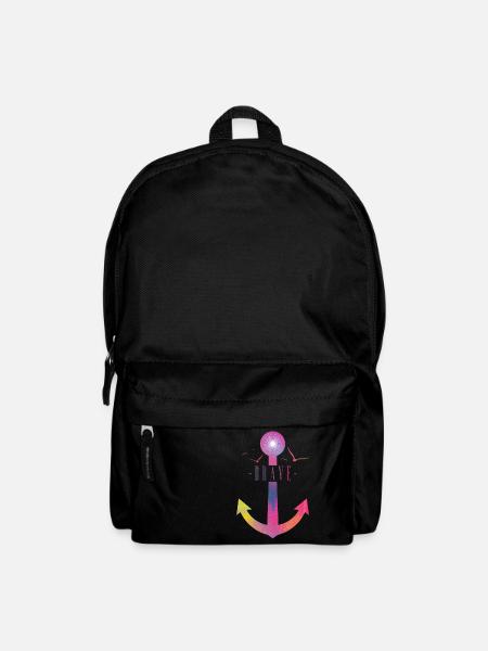 Brave - Colorful Anchor - Rucksack - Schwarz