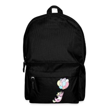 Einhorn Luftballons - Rucksack - Schwarz - Vorne