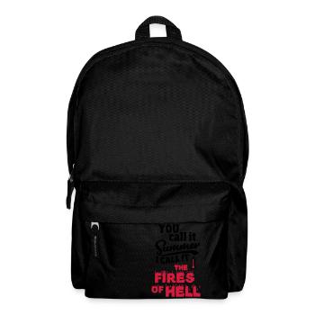 You call it summer, heat wave gift - Backpack - black - Front