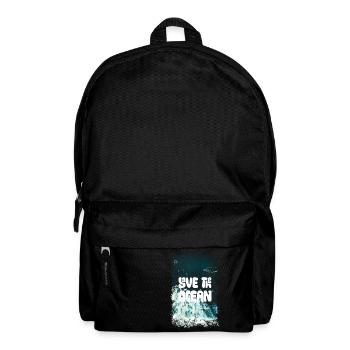 SAVE THE OCEAN - Rucksack - Schwarz - Vorne