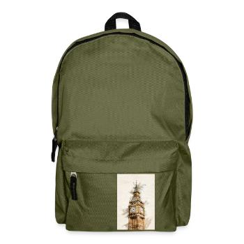 Londres Big Ben - Sac à dos - vert olive - Devant