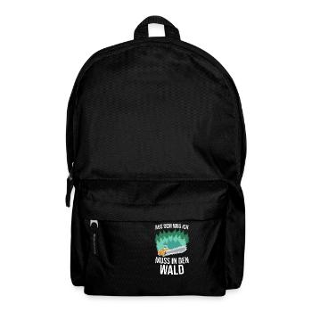Holzfäller Kettensäge Tischler forst wald - Rucksack - Schwarz - Vorne