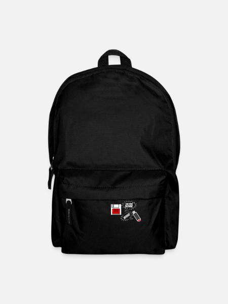 USB I Am Your Father Floppy Disk Funny Gift - Backpack - black