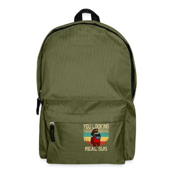 Du siehst echt aus Sus - Rucksack - Olivgrün - Vorne