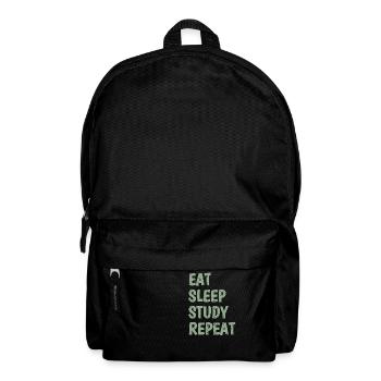 Eat Sleep Study Repeat - Sac à dos - noir - Devant