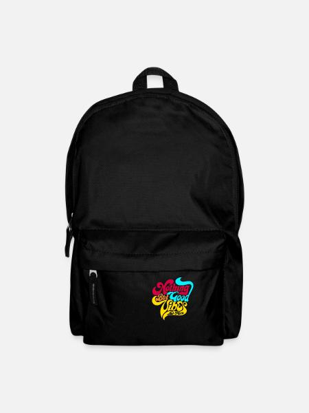 Mens Nice Vintage Officiel Rien que de bonnes vibrations - Sac à dos - noir